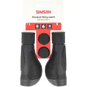Simson Ergonomische fietshandvatten - Peddelvorm - Zwart - Verstelbaar - 92 mm