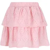 B.NOSY strokenrok broderie lichtroze Meisjes Polyester Effen - maat 146/152