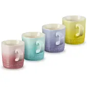 Le Creuset Set van 4 Mokken 350ml in Aardewerk