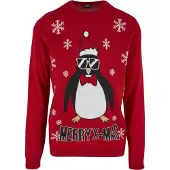 Urban Classics Trui rood / zwart / wit