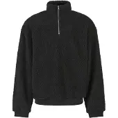 Urban Classics Oversized Teddy Half Rits Trui