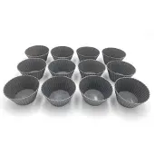 Brunbeste - Muffinvormpjes - Siliconen - 12 stuks - Hittebestendig