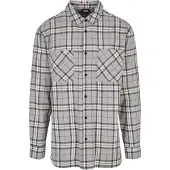 Urban Classics Overhemd lichtbruin / grijs / zwart / wit