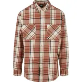 Urban Classics Overhemd crème / oranjerood / zwart