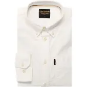 PME Legend Overhemd 'Explorer Oxford shirt with button-down collar' wit