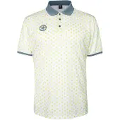The Indian Maharadja Polo Men Pique Printed Polo Bright White-L