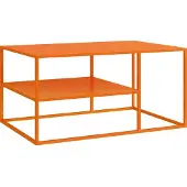 En.casa Salontafel Solund met plank 45x90x60 cm oranje []