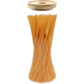 WGifts Glazen Voorraadpot - Bamboo Deksel - 25cm - Milieuvriendelijk
