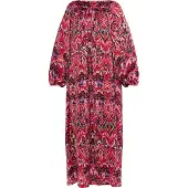 Usha Jurk lichtroze / rood / zwart / wit
