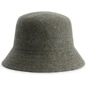 MGO Leisure Wear MGO Mignon Dames - Bucket Hat - Wolmix -Groen