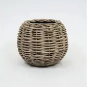 Van der leeden Drypot Tina Extra Dik Rotan Grijs d58h47cm