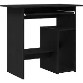 vidaXL Bureau, zwart, eikenlook, 80x45x74 cm, houtvezel