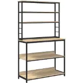 vidaXL Keukenplank 5-laags 100 x 40 x 168 cm Bewerkt hout Sonoma Eik
