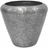Ter Steege Bloempot-Plantenbak Aluminium Zilver D 45 cm H 40 cm