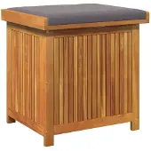 vidaXL Kussenbox voor buiten 60x50x61 cm massief acaciahout