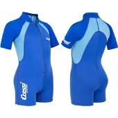 Cressi Baby 1.5 Mm Junior Short Sleeve Shorty Blauw 24 Months Kinderen
