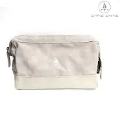 Chris Cayne toilettas - beige/ecru - suede - luxe