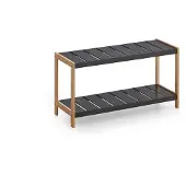 Xonox Home Karin schoenenkast 1 plank zwart, bamboe.