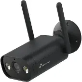 Nivian NVS-IPC-02B-L Full HD 3MP zwarte WiFi bullet voor buiten met IR nachtzicht, wit licht, microSD en 2-weg audio op Tuya app