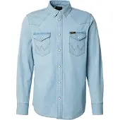 Wrangler Overhemd lichtblauw