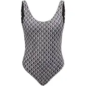 Calvin Klein Swimwear Badpak zwart / wit