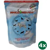 Farm food 4x300 gr fresh menu rundvlees compleet hondenvoer