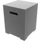 Elementi - Kleine gasfles cover betonlook vierkant grijs