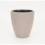 Vita bloempot Mika 30 taupe