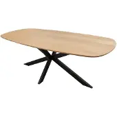 Kick Collection eettafel Dana - 180 cm - Acaciahout - Lichtbruin