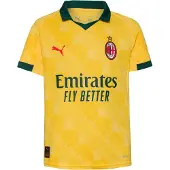 Puma Functioneel shirt 'AC Mailand 25-26 3rd' geel / donkergroen / rood / wit