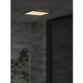 Nordlux LED plafondlamp | Oja | Vierkant | 3000K | 1600 lumen | IP54 | 14W | Zwart