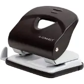 Q-CONNECT Light Duty perforator, metaal, 30 blad, zwart