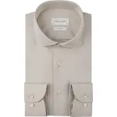 Profuomo Overhemd Slim Fit beige katoen strijkvrij