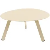 Lesli Living Tiki - Bijzettafel 74x60x35,5 cm - Industrieel design - Crème