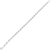 Cavill - Zilveren Ketting - 925 Sterling Zilver - Singapore Design Spiraal - 45 cm - Elegante Damesketting - Karabijnsluiting - Tijdloze Look