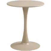Ebuy24 Bistrotafel Meira - Rond Taupe Metaal - Ø60x72cm