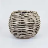 Van der leeden Drypot Tina Extra Dik Rotan Grijs d48h36cm