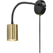 Nordlux Wandspot Explore Flex Zwart Messing Gu10