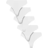 Urban Classics - Basic Cotton Tanga 5-Pack String - S - Wit