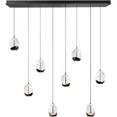 Highlight Hanglamp Clear Egg 8-lichts Recht