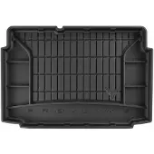 Frogum - DryZone - Kofferbakmat 3D met Organizer - Geschikt voor VOLKSWAGEN Polo IV (2001-2009) - 5-deurs - Lage laadvloer - TPE Rubber - Zwart