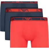 Emporio Armani Heren 3-pack Lange Boxershorts met Logo (Unlimited)