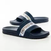 Emporio Armani heren teenslippers met adelaar