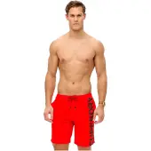 Superdry Boardshorts lichtrood / zwart