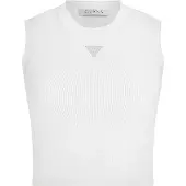 GUESS Gebreide top 'Alexia' zilver / wit