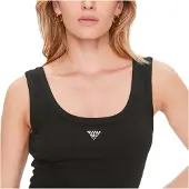 GUESS Top zwart / zilver