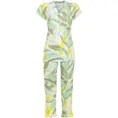 Ringella Bonte pyjama bladeren - Groen - Maat - 40