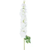 Easyplants | Kunstbloem Delphinium 105 cm wit | Zijde | Nepbloemen | wit | Onderhoudsvrij | Kant-en-klaar