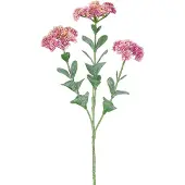 Easyplants | Kunsttak Sedum 56 cm lichtroze | Zijde | Nepbloemen | lichtroze | Onderhoudsvrij | Kant-en-klaar