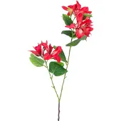 Easyplants | Kunstbloem Rhododendron 85 cm licht rood | Zijde | Nepbloemen | rood | Onderhoudsvrij | Kant-en-klaar